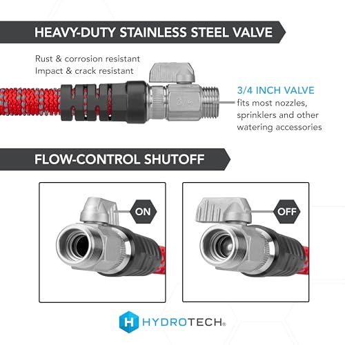 HydroTech Pro Series 200 ft Max Flow Garden Hose, 3/4 in Diameter - size: 200 Feet