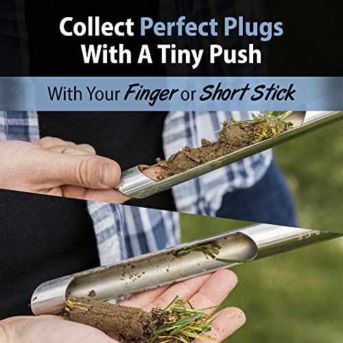 Soil Probe with Small Soil Sampler Bags. 12" Soil Sample Probe Rod. Patent Pending Ground Probe Design for Tidy Strata in Soil Test Sampling. - size: 12 Inch