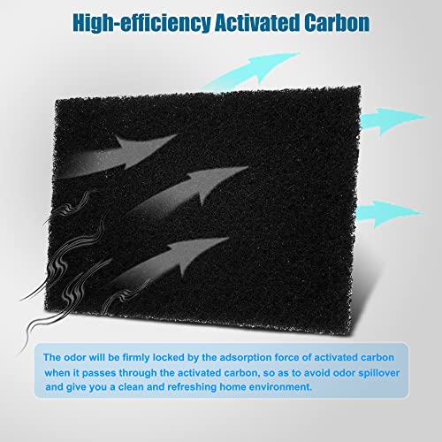 12 Pack Universal Stick-on Trash Can Odor Absorbing Filters Refills - style: Square