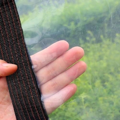 Clear Tarp - Heavy Duty Waterproof 8x10FT Plastic Tarps with Grommets Clear Vinyl Tarps for Outdoor Porches Transparent Tarpaulin for Patio Enclosure Roofs Greenhouse Plant Chicken Coop Cover - size: 8x10FT-1PCS
