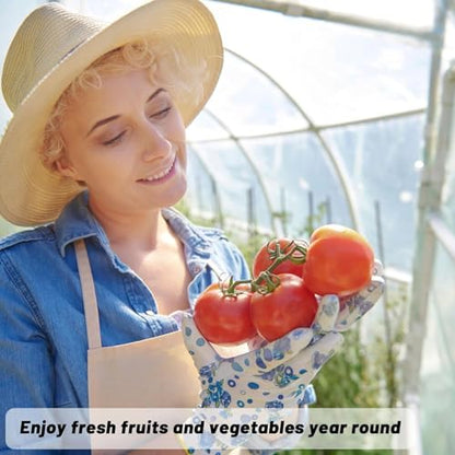 Farm Plastic Supply - Clear Greenhouse Plastic Sheeting - 6 mil - 4 Year UV Resistant Polyethylene Greenhouse Film, Replacement Cover, Hoop House Green House Cover for Gardening, Farming (16' x 25') - size: 16' x 25'