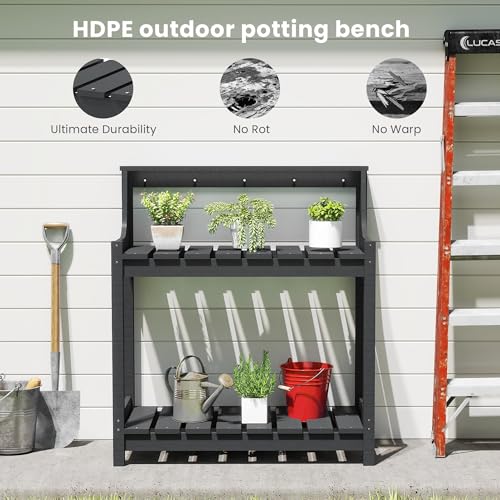Potting Table–Storage,Workstation - color: Gray
