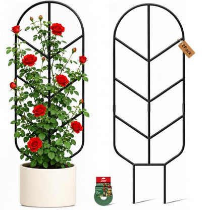 Plant Trellis for Potted Plants, Trellis for Climbing Plants - size: 32.6in/2P