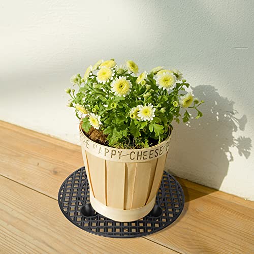 6 Pcs Big Potted Plant Stands, 12 Inch Patio and Deck Floor Protector