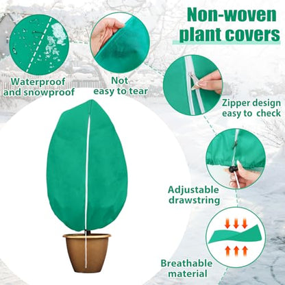 4 Pack Plant Covers Freeze Protection, 32"X24" Frost Blankets for Winter - size: 4PCS-32" X 24"