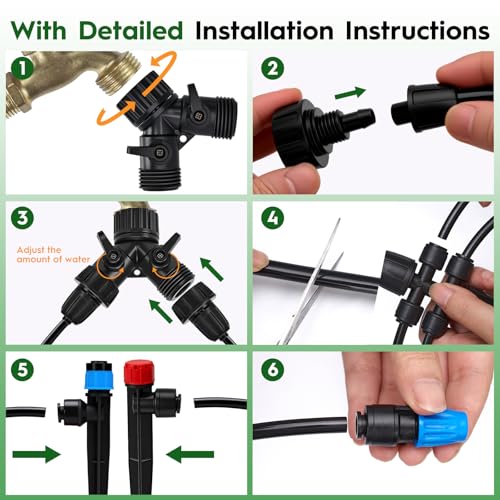 200FT Quick-Connect Drip Irrigation System - size: 200 FT