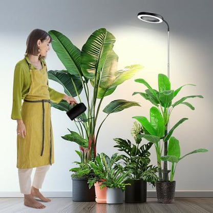 Garpsen Grow Lights for Indoor Plants, 6000K, Height Adjustable, Plug-in - size: 6.3''Head（Height 65'')-1Pack