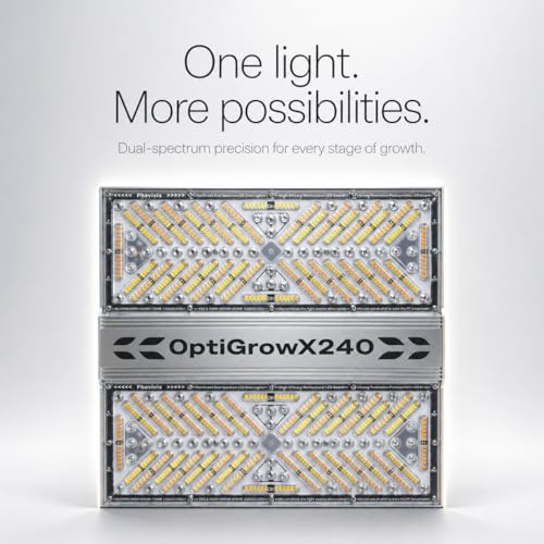 OptiGrowX240 LED Grow Light, Full Spectrum for 3x3 Grow Tent