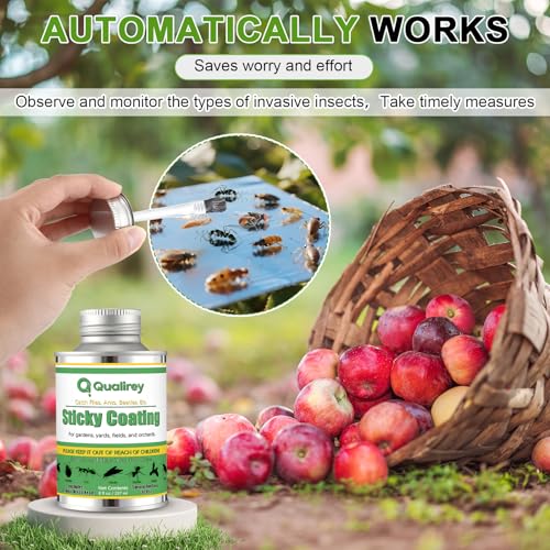 1 Pack Sticky Coating Insect Trap with Brush, Insect Barrier (8 oz) - size: 8 oz
