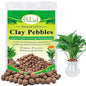 Halatool 8LB Leca for Plants, 4-16mm Hydro Balls for Root Rot Prevention - size: 8LB