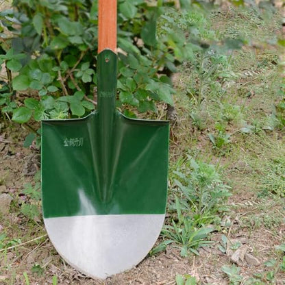 WALFRONT Garden Shovel Replacement Head Round Pointed Manganese Steel Digging and Transplant Tool