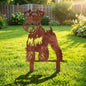 Resama Dog Metal Decorative Garden Stakes - color: Schnauzer