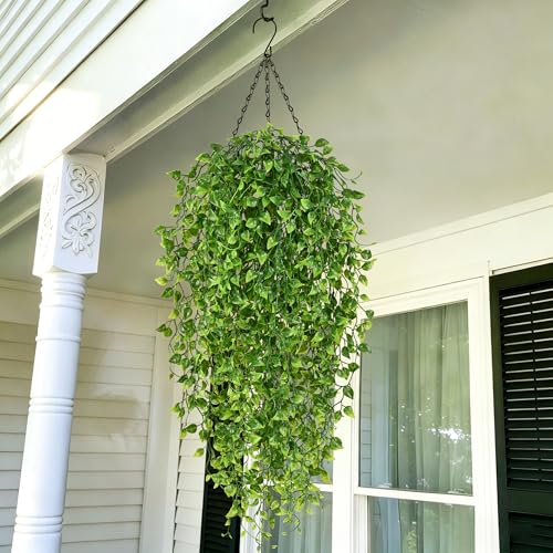 Waipfaru 4Pcs Artificial Hanging Plants, Fake Vines Boston Ivy - color: Boston Ivy, size: 4Pcs Plants