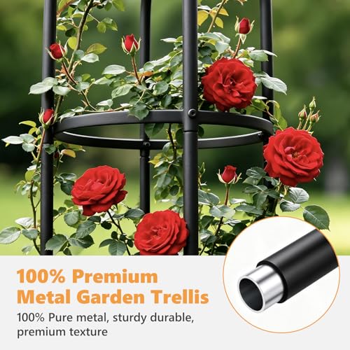 Elegant Outdoor Garden Trellis for Climbing Plants with Premium 100% Metal