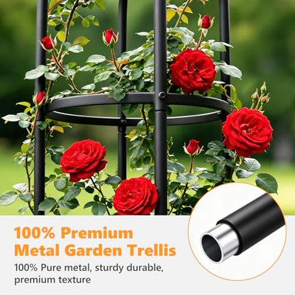 Elegant Outdoor Garden Trellis for Climbing Plants with Premium 100% Metal