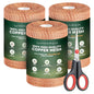 3rd Gen Copper Mesh Rodent Control, 100% Pure Copper Wool for Mice & Slugs - size: 3 Rolls