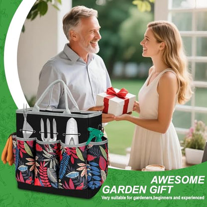 Gardening Tool Set with Tote Bag Heavy-Duty Garden Tools Gift for Beginning