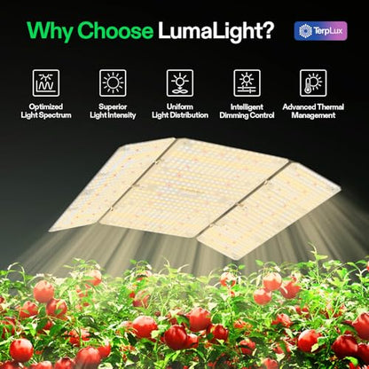 VIVOSUN LumaLight 400W LED Grow Light, Full Spectrum Plant Light - size: 4x4