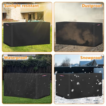 56 In Outdoor Storage Deck Box Cover for Rubber Maid Container Bin 134 Gal