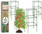 ZeeDix 4 Pack Square Tomato Cages for Garden with Clips 45 Inch - color: Green-4 Pack, size: 45-inch