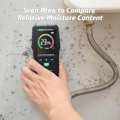 RDINSCOS Moisture Meter for Wood, Walls & Hardwood (Black_case) - color: Black_case