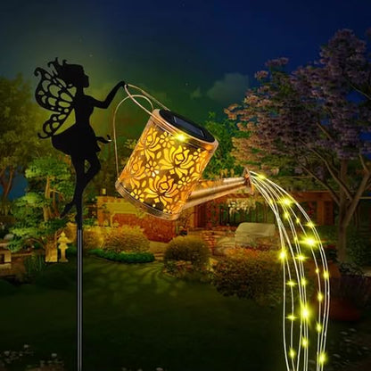 Neioaas Solar Fairy Watering Can Lights,LED Solar Lantern String Light - color: Fairy
