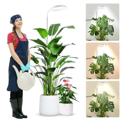 wolezek Grow Lights for Indoor Plants Full Spectrum, 80 LEDs Grow Light - color: White 1 pack