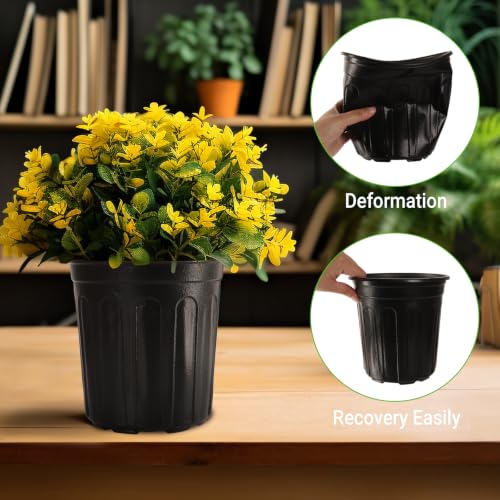 100 Pack 1 Gallon Flexible Plant Nursery Pots - size: 1 gallon--6.5 inch(100pcs)