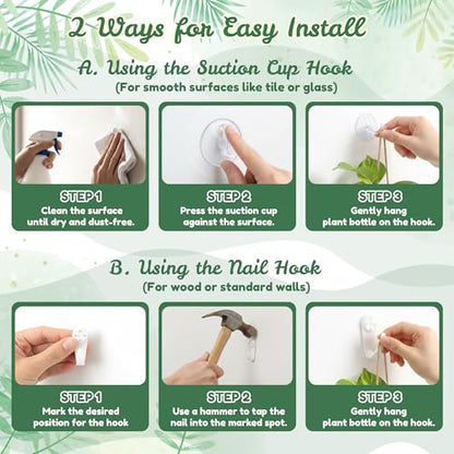 Plastic Window Propagation Stations Hanging Plant Propagation Vases