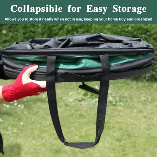 44 Gallon Collapsible Yard Waste Bag with Hardshell Bottom Pop-Up Trash Can