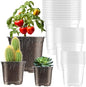 Clear Nursery Pots 36 Pack, 3.5/4/5 Inch with Drainage Holes - style: 36PCS