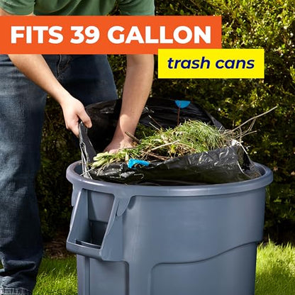 Hefty Essentials Extra Large 39 Gallon Trash Bags, Black, Unscented, 40ct - size: 40 Count (Pack of 1), style: Extra Large (39 Gallon )