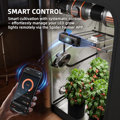 Spider Farmer G4500 LED Grow Light 320W for 2x4 Grow Tents, App‑Controlled - size: 2X4 Coverage, 320W