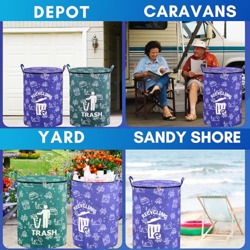 30 Gallon Collapsible Trash Can - color: Green