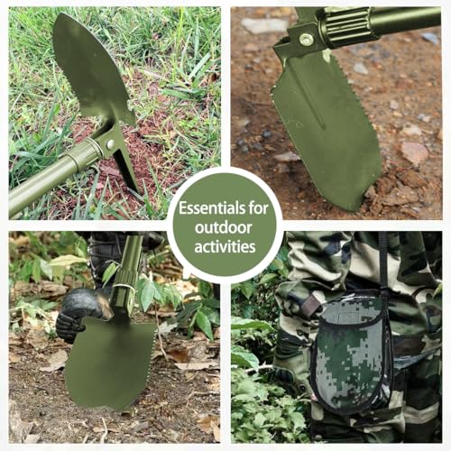 1PCS Folding Spade for Outdoor Planting Durable Gardening Hand Tools,Green