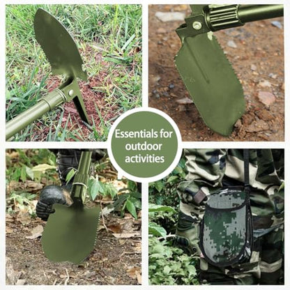 1PCS Folding Spade for Outdoor Planting Durable Gardening Hand Tools,Green