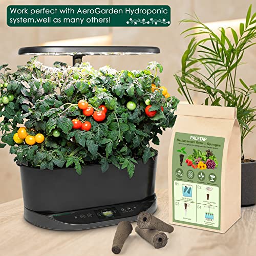 PACETAP 30 Pack Grow Sponges Compatible with AeroGarden, Replacement Refill Grow Sponge for Hydroponic Indoor Garden System - size: 30 Pack