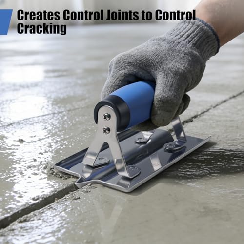 2PCS Stainless Steel Concrete Edger & Concrete Groover Tool - style: 2PCS - Concrete Edger & Groover
