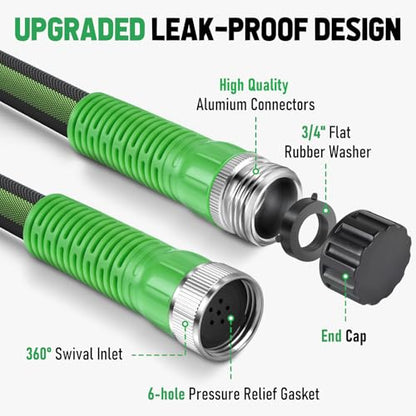 Flat Soaker Hose 25ft for Garden and Lawns - size: 25FT