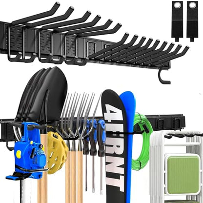 KOFANI 48IN 700LB Heavy Duty Garage Tool Organizer Wall Mount Storage Rack