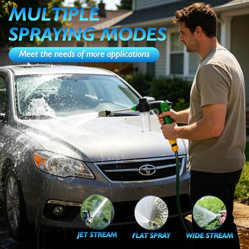 Hose Hawk Pro Pressure Washer,with Foam Pot,3 Spray Modes(Green)
