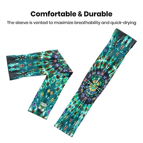 TZT Sports Arm Sleeves Gardening Sleeves for Women UV Farm Sun Protection Thorn Proof cooling Arms for Garden Farm - 1 Pair - size: Large