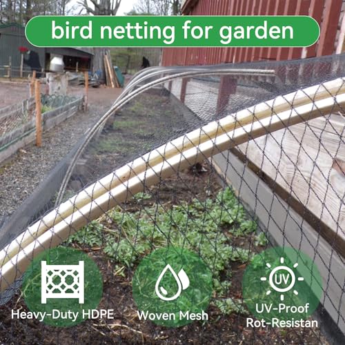 Bird Netting 50x100 FT 1 Inch Mesh Heavy Duty Woven Mesh Netting - size: 50x100Ft-01"