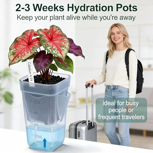 20 Pack Self-Watering Pots, 2 & 2.5 Inch Nursery Planters