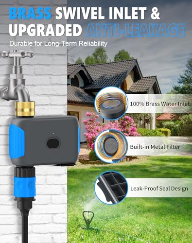 WiFi Sprinkler Timer, Smart Bluetooth Hose Timers, 1 Zone