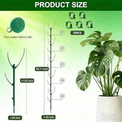 Stackable Plant Support for Home Gardening Indoor Outdoor, 5Pack