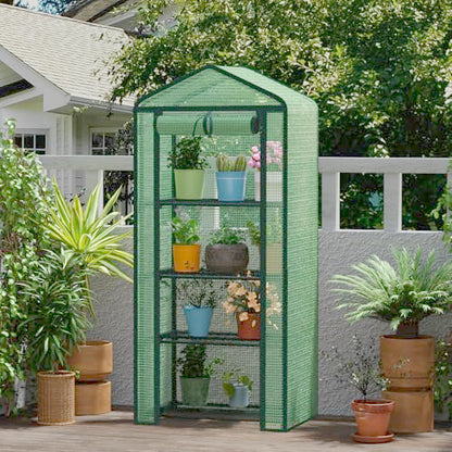 4-Tier Mini Greenhouse for Indoor Outdoor - style: 4-Tier