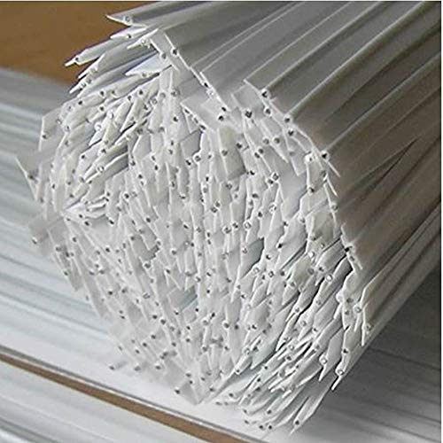 Weststone - Heavy Duty (Wire#23) Plastic Twist Ties - 200 White 5" for Sewing Crafts - color: 200 White 5"