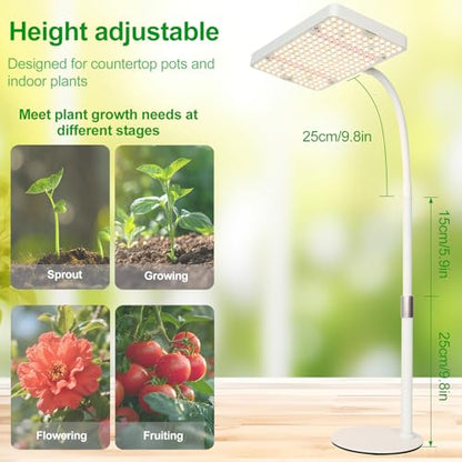 Tabletop Grow Light Desk Grow Lights for Seed Starting with Timer - size: 1Head-Timer