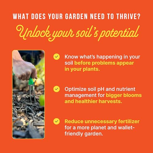 Sunday Garden Soil Test Kit - Tests pH & Nutrients for Healthy Plants